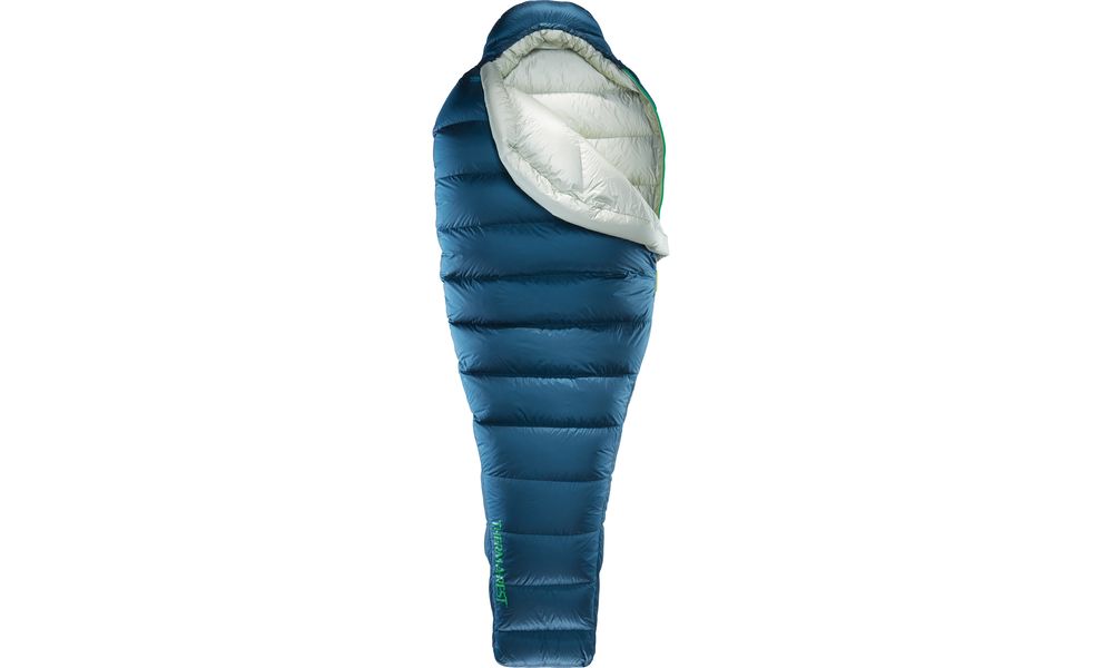 Демісезонний пуховий спальник Therm-a-Rest Hyperion -6C - Long до -6°C: з капюшоном, Максимальний зріст користувача: 198, Колір: Deep Pacific, Сторона застібки: ліва, зображення 2