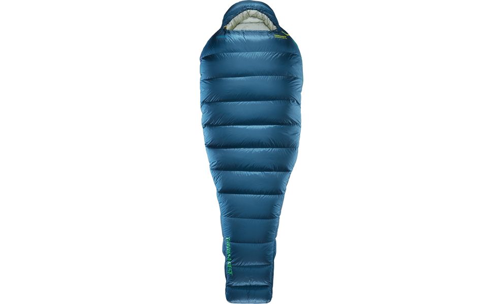 Демісезонний пуховий спальник Therm-a-Rest Hyperion -6C - Regular до -6°C: з капюшоном, Максимальний зріст користувача: 183, Колір: Deep Pacific, Сторона застібки: ліва, зображення 3
