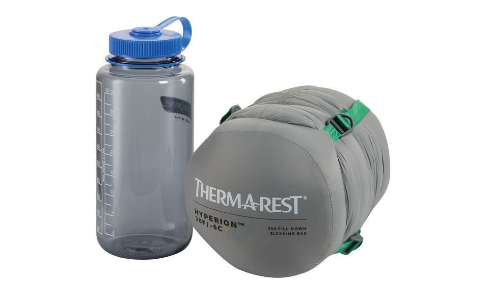 Демісезонний пуховий спальник Therm-a-Rest Hyperion -6C - Long до -6°C: з капюшоном, Максимальний зріст користувача: 198, Колір: Deep Pacific, Сторона застібки: ліва, зображення 7