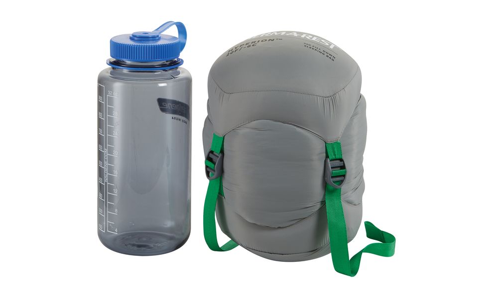 Демісезонний пуховий спальник Therm-a-Rest Hyperion -6C - Long до -6°C: з капюшоном, Максимальний зріст користувача: 198, Колір: Deep Pacific, Сторона застібки: ліва, зображення 8