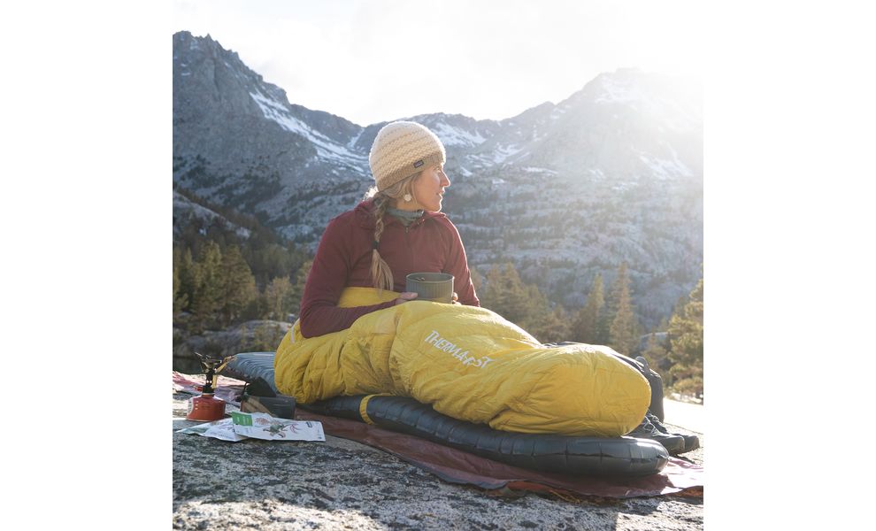 Демісезонний пуховий спальник Therm-a-Rest Parsec 0C - Long до 0°C: з капюшоном, Максимальний зріст користувача: 198, Колір: Larch, Сторона застібки: ліва, зображення 8