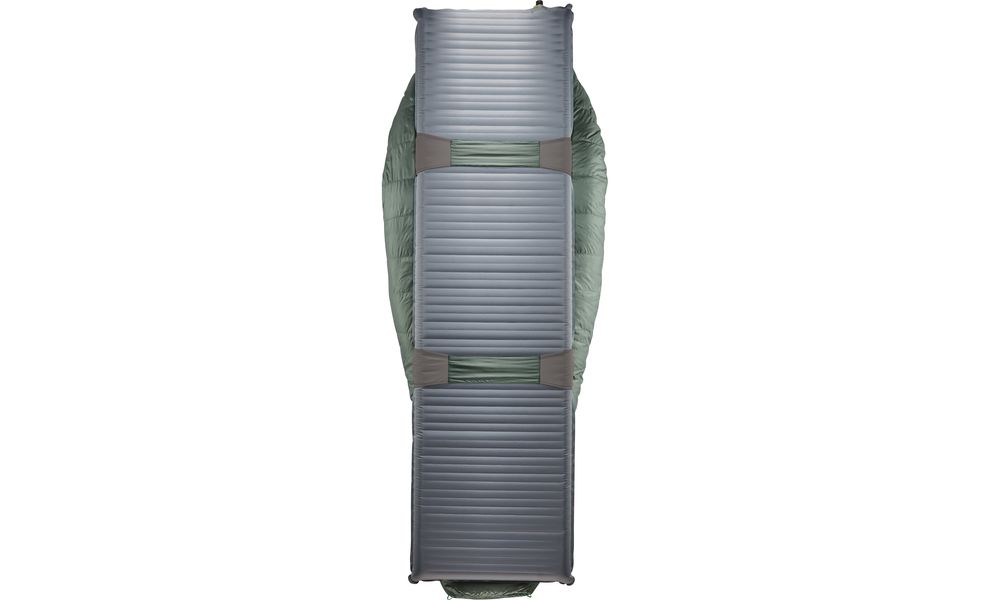 Демісезонний пуховий спальник Therm-a-Rest Questar -6С - Regular до -6°C: з капюшоном, Максимальний зріст користувача: 183, Колір: Balsam, Сторона застібки: ліва, зображення 6