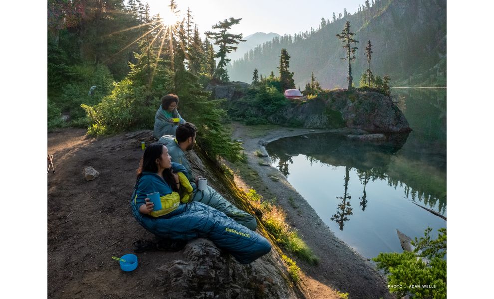 Спальник Therm-a-Rest Saros -6С Small, Максимальний зріст користувача: 168, Колір: Stargazer, Сторона застібки: ліва, зображення 8