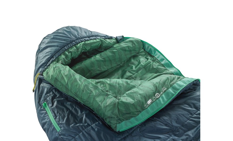 Демісезонний туристичний спальник Therm-a-Rest Saros 0С - Long до 0°C: з капюшоном, Максимальний зріст користувача: 198, Колір: Stargazer, Сторона застібки: ліва, зображення 4