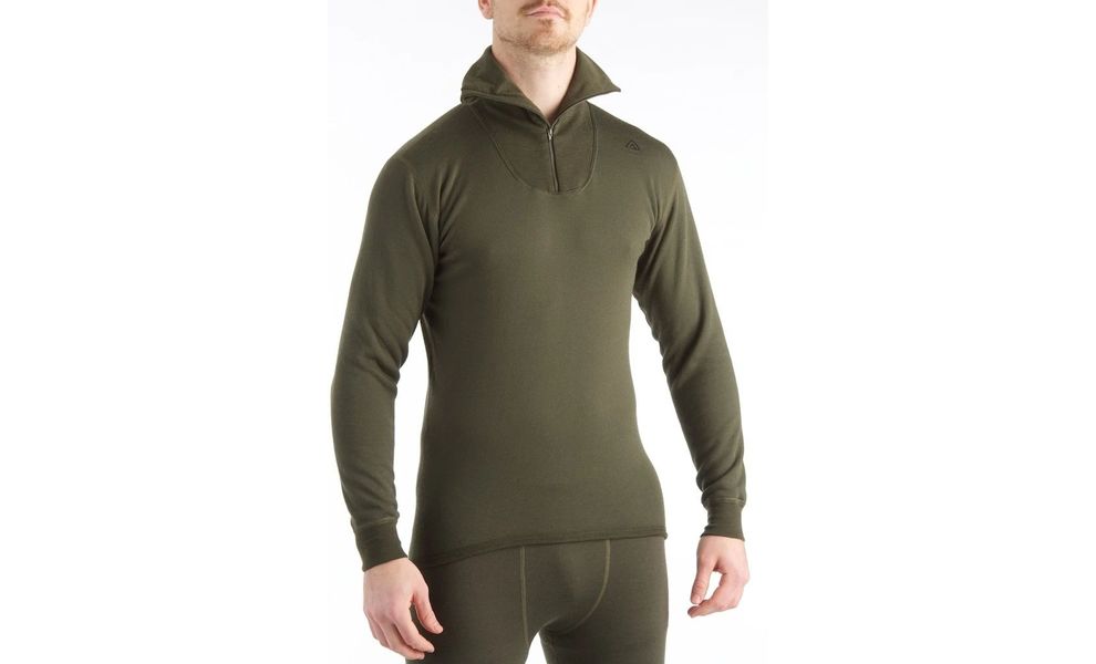 Термокофта Aclima HotWool 230 Polo Zip (60/Olive Night), Колір виробника: Olivenight, Розмір виробника: L, зображення 3