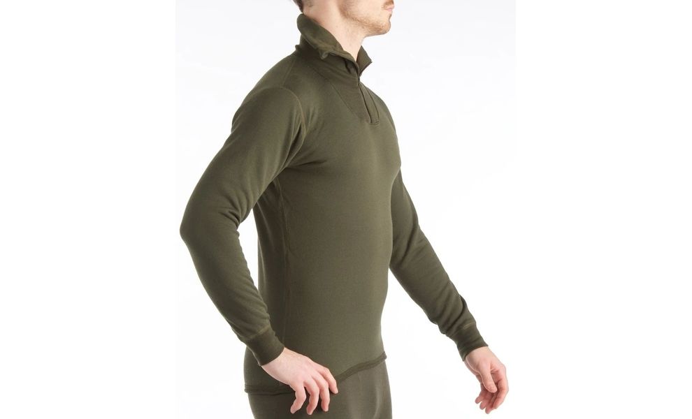 Термокофта Aclima HotWool 230 Polo Zip (60/Olive Night), Колір виробника: Olivenight, Розмір виробника: L, зображення 4