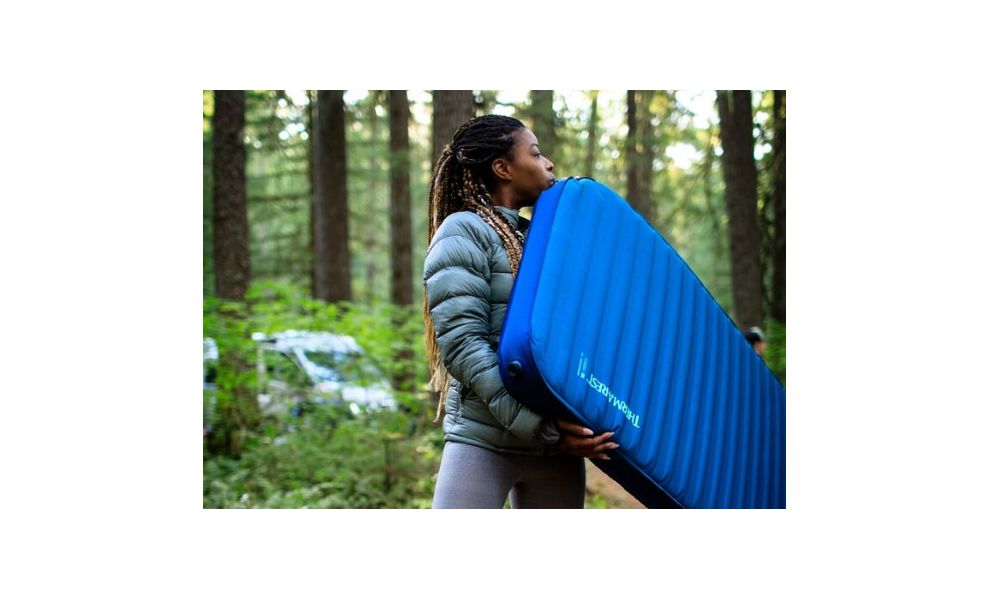 Самонадувний каремат Therm-a-Rest MondoKing 3D - Large: з мішком-насосом, Товщина: 11, Тип розміру: Large, Колір виробника: Blue, зображення 7