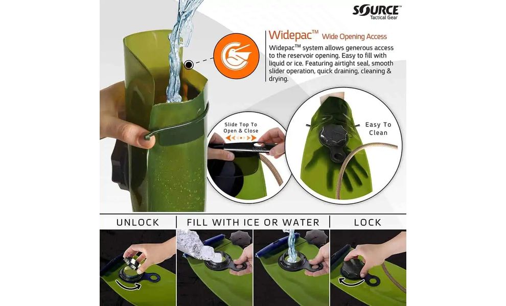 Гідратор Source WXP Storm Valve (Foliage), 3 л, Об'єм: 3000, Колір виробника: Foliage, зображення 3