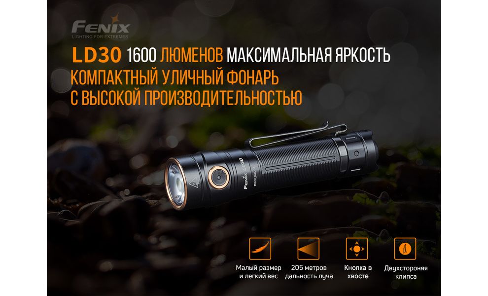 Ліхтар ручний Fenix LD30, зображення 3