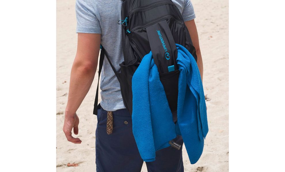 Швидкосохнучий рушник з мікрофібри з чохлом Lifeventure Micro Fibre Comfort - Large (Blue), 110x65 см, Тип розміру: Large, Колір: Blue, зображення 6