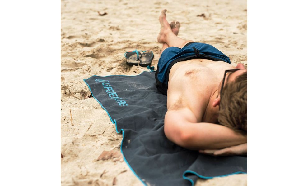 Швидкосохнучий рушник з мікрофібри Lifeventure Soft Fibre Lite - Large (Grey), 110x65 см, Тип розміру: Large, Колір: Grey, зображення 5