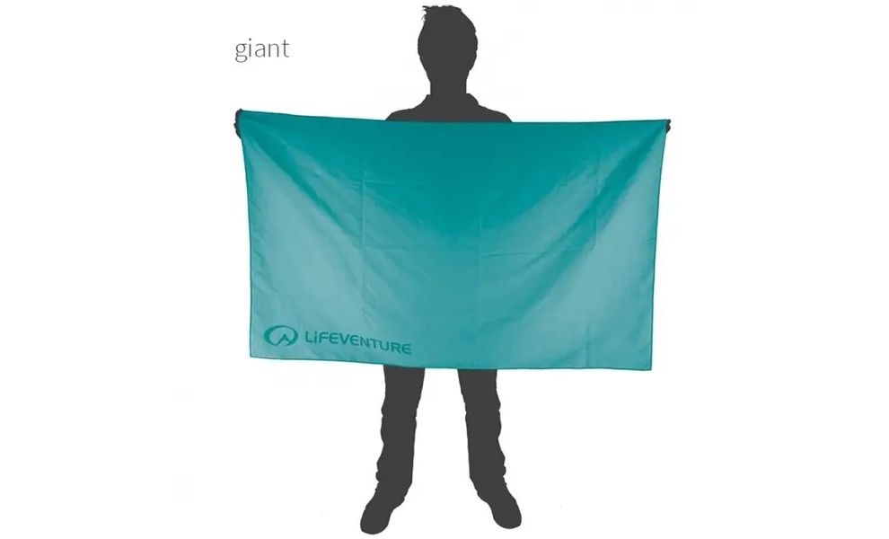 Швидкосохнучий рушник з мікрофібри Lifeventure Recycled Soft Fibre - Giant (Teal), 150x90 см, Тип розміру: Giant, Колір: Teal, зображення 3