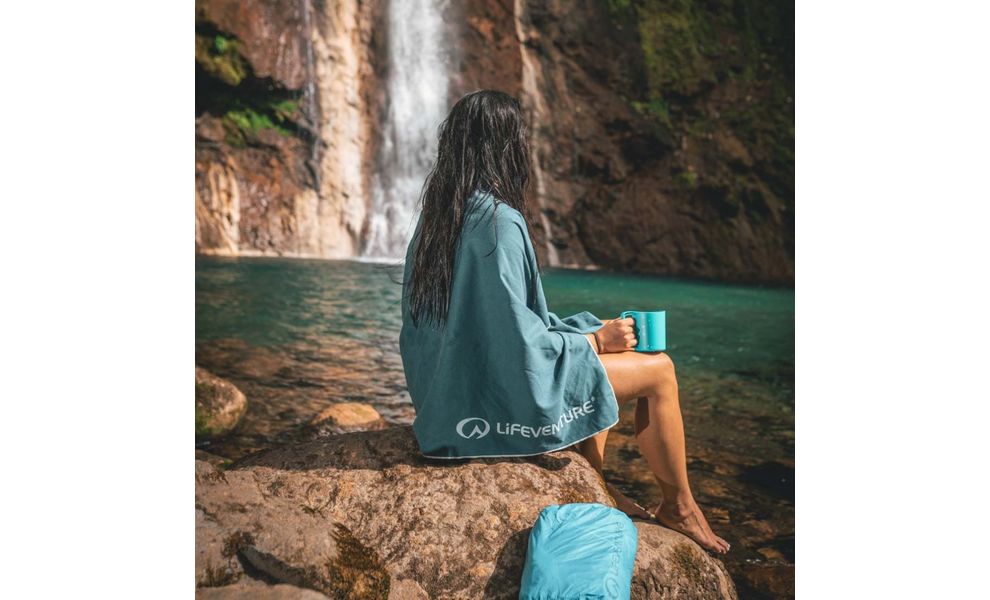 Швидкосохнучий рушник з мікрофібри Lifeventure Recycled Soft Fibre - Giant (Teal), 150x90 см, Тип розміру: Giant, Колір: Teal, зображення 6