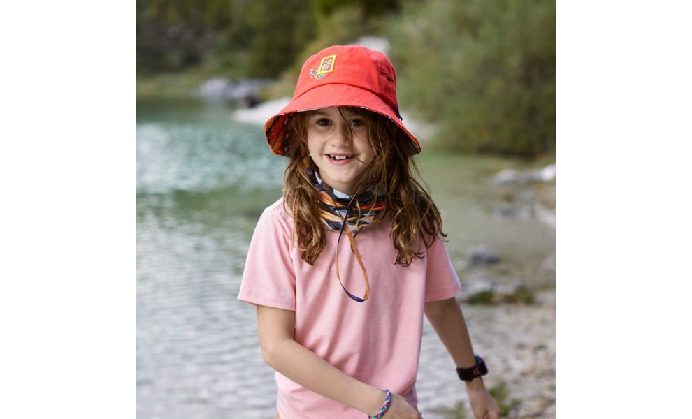 Мультишарф дитячий BUFF® Kids National Geographic CoolNet UV+ (Nesis Coral Pink), Колір виробника: Nesis Coral Pink, зображення 2