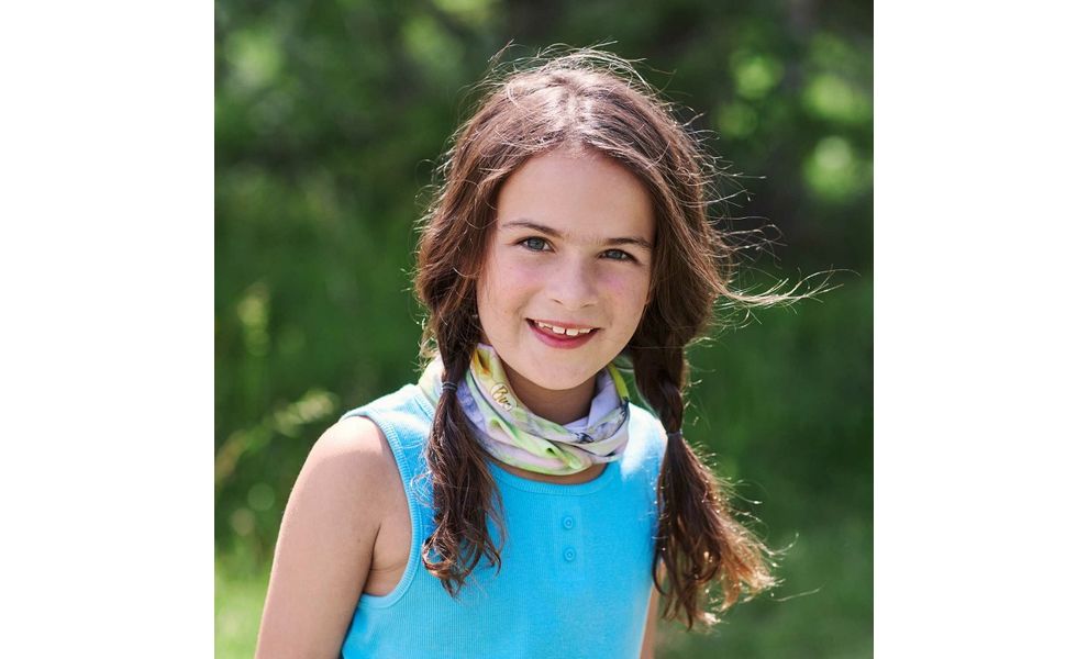 Мультишарф дитячий BUFF® Kids CoolNet UV+ (Graze Multi), Колір виробника: Graze Multi, зображення 2