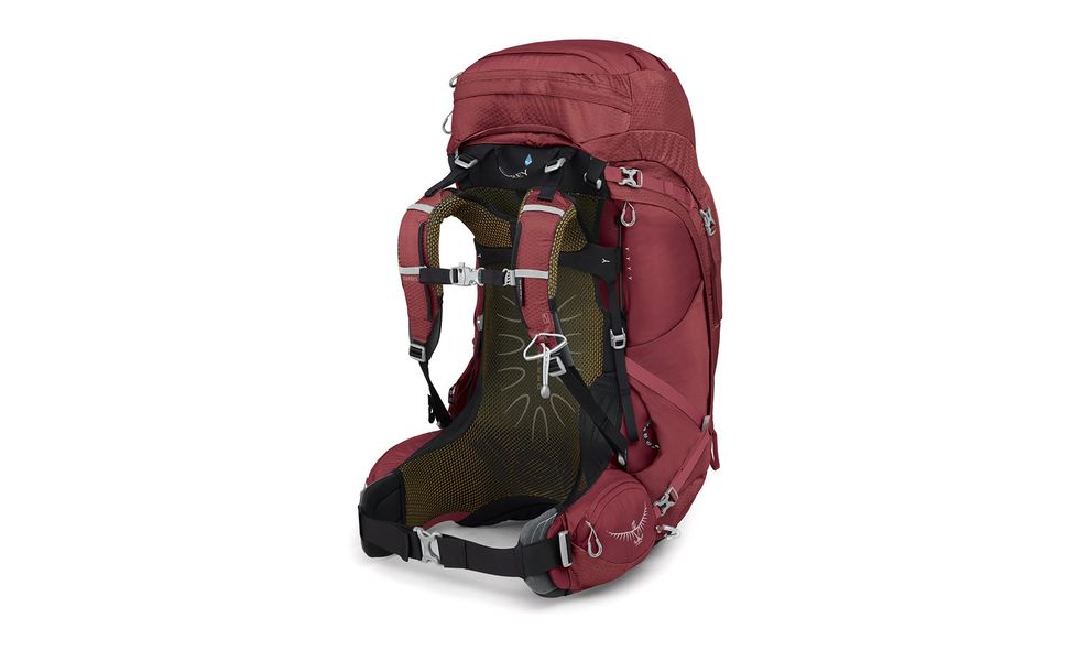 Рюкзак Osprey Aura AG 65 - WXS/S (Berry Sorbet Red), Об'єм: 62, Колір виробника: Berry Sorbet Red, Тип розміру спинки: WXS/S, зображення 3