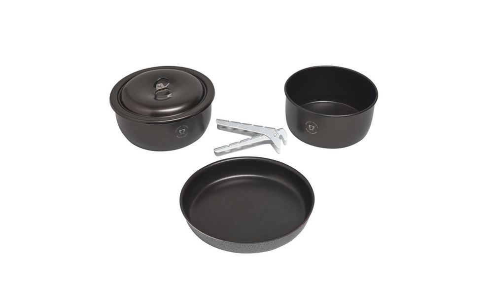 Туристичний набір посуду з антипригарним покриттям та знімною ручкою Trangia Tundra III: 2 каструлі, сковорода, Тип комплекту: NS, зображення 6