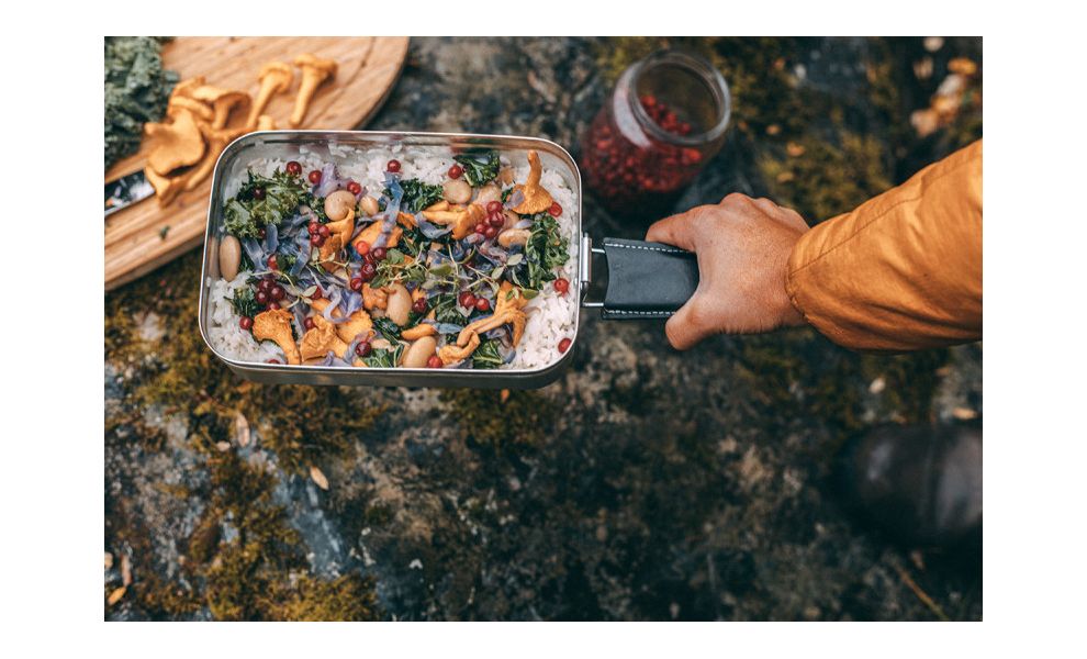 Туристичний контейнер для їжі зі складною ручкою Trangia Mess Tin 209 Large на 1300 мл, алюміній, Тип контейнеру: з ручкою, Об'єм: 1300, Колір: Black, зображення 5