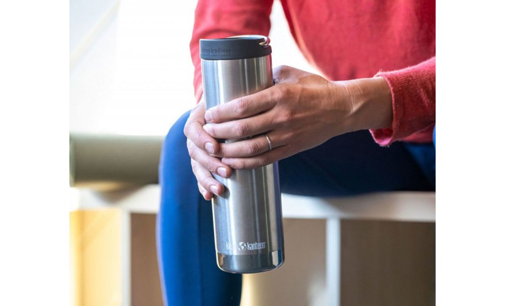 Термокружка для кави Klean Kanteen TKWide Cafe (Brushed Stainless) на 592 мл: герметична кришка, Об'єм: 592, Колір: Brushed Stainless, зображення 6