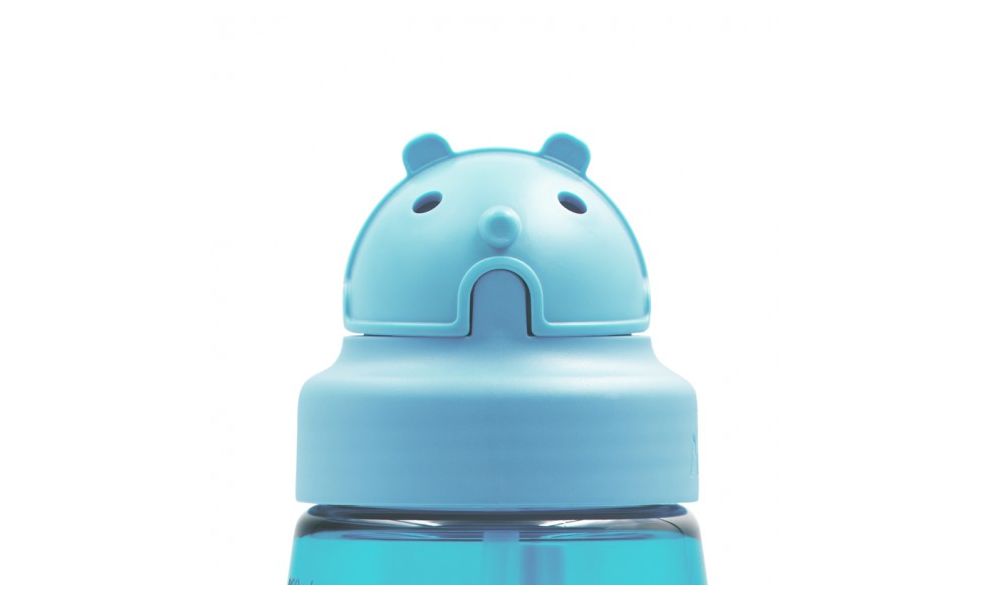 Дитяча пляшка для води з трубочкою та чохлом Laken Kids Oby Tritan (Mikonauticos) на 450 мл, тритан, Об'єм: 450, Колір виробника: Mikonauticos, зображення 3