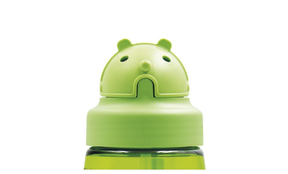 Дитяча пляшка для води з трубочкою та чохлом Laken Kids Oby Tritan (Ovni) на 450 мл, тритан, Об'єм: 450, Колір виробника: Ovni, зображення 3