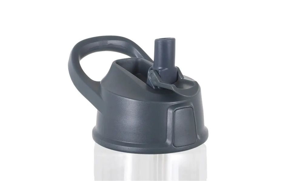 Спортивна пляшка для води з поїлкою та трубочкою Lifeventure Flip-Top (Clear) на 750 мл, тритан, Об'єм: 750, Колір виробника: Clear, зображення 6