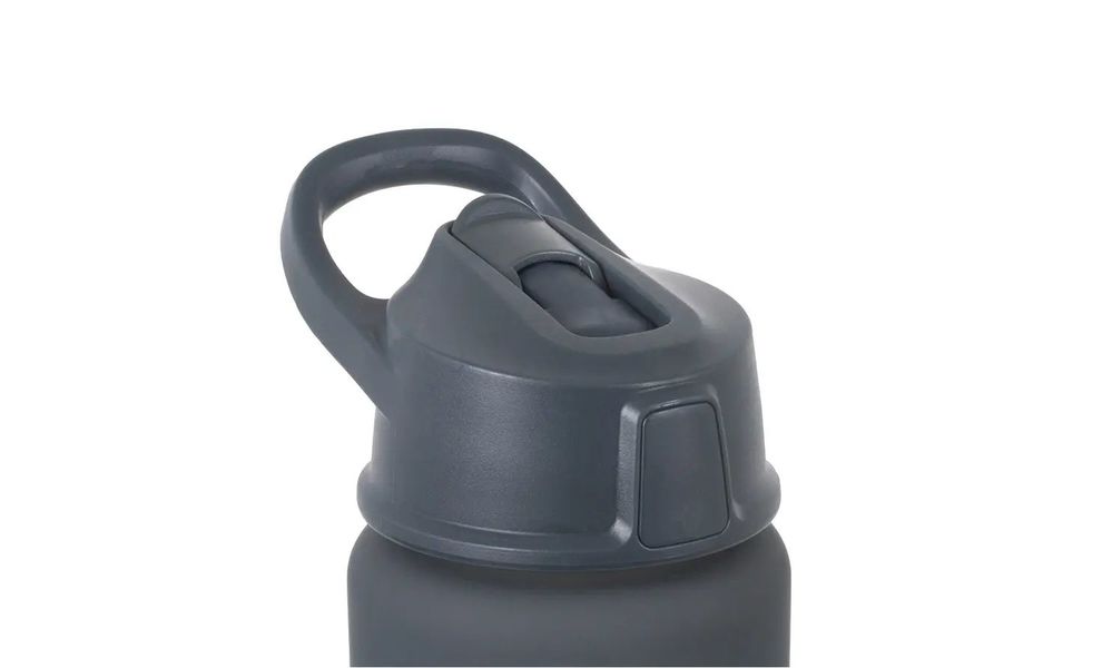 Спортивна пляшка для води з поїлкою та трубочкою Lifeventure Flip-Top (Grey) на 750 мл, тритан, Об'єм: 750, Колір виробника: Grey, зображення 7