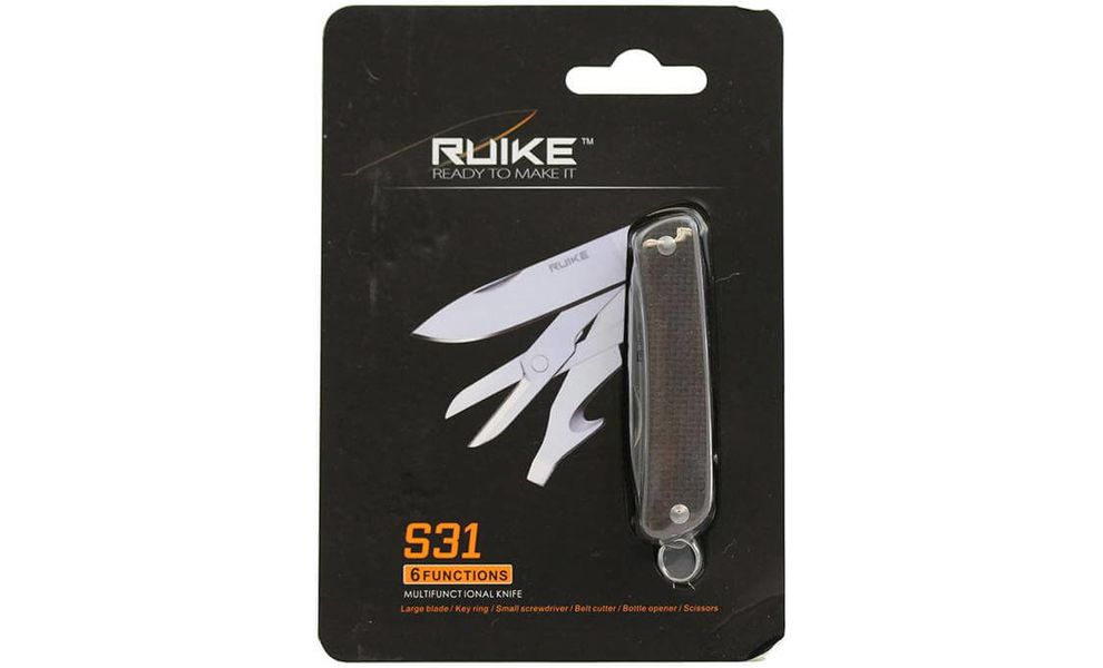 Міні-мультитул Ruike S31 (Brown) - 5 функцій, Колір рукоятки: Brown, зображення 3