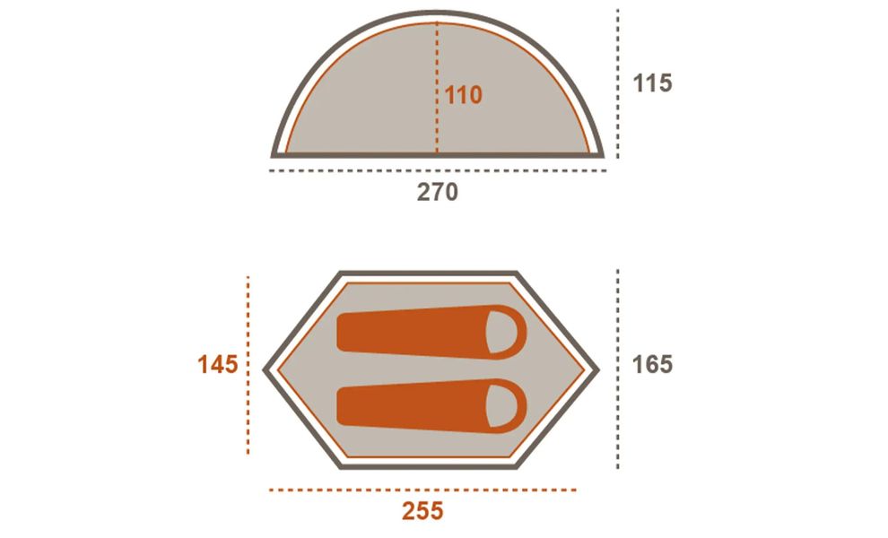 1-місний намет Grand Canyon Cardova 1: двошаровий, Кількість місць: 1, Матеріал каркасу: склопластик, Колір: Capulet Olive, зображення 2