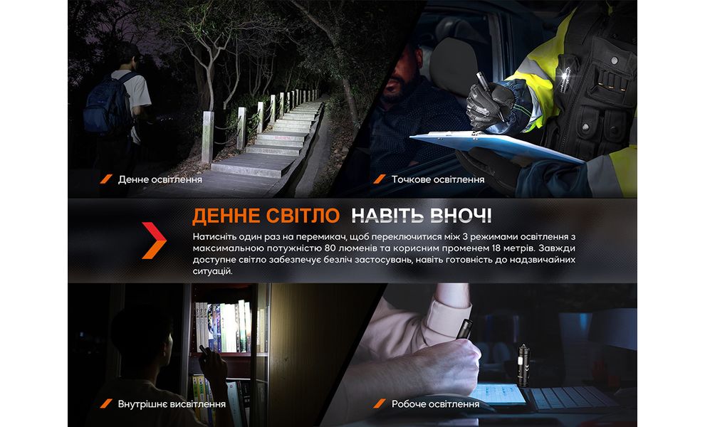 Ліхтар ручний Fenix T6 (Black), Колір корпусу: Black, зображення 13