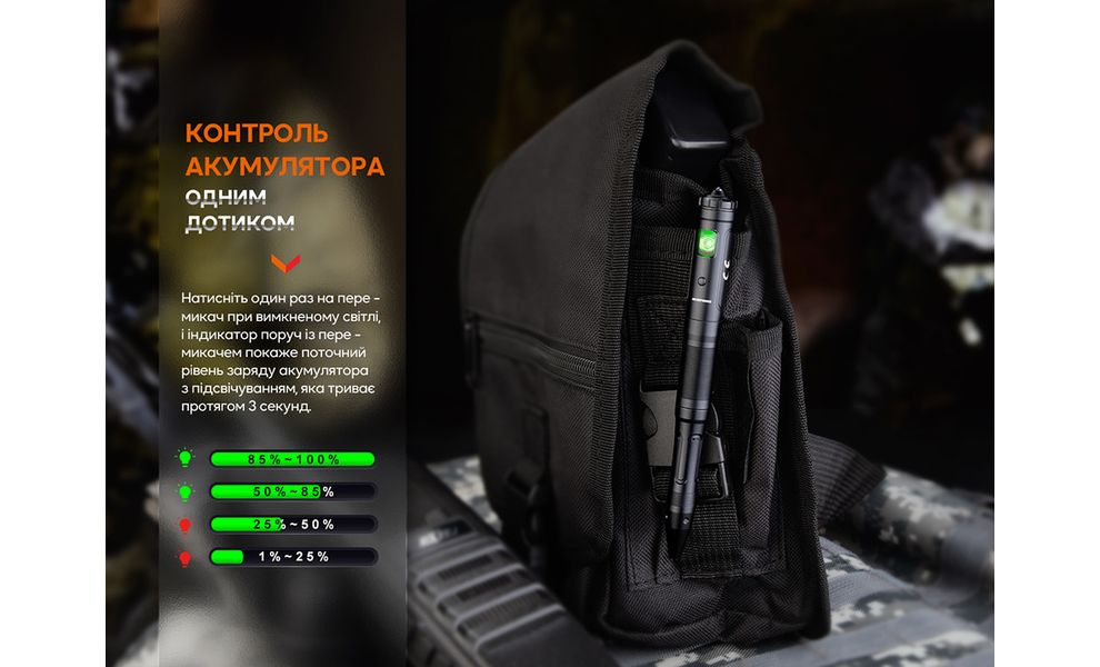 Ліхтар ручний Fenix T6 (Black), Колір корпусу: Black, зображення 11