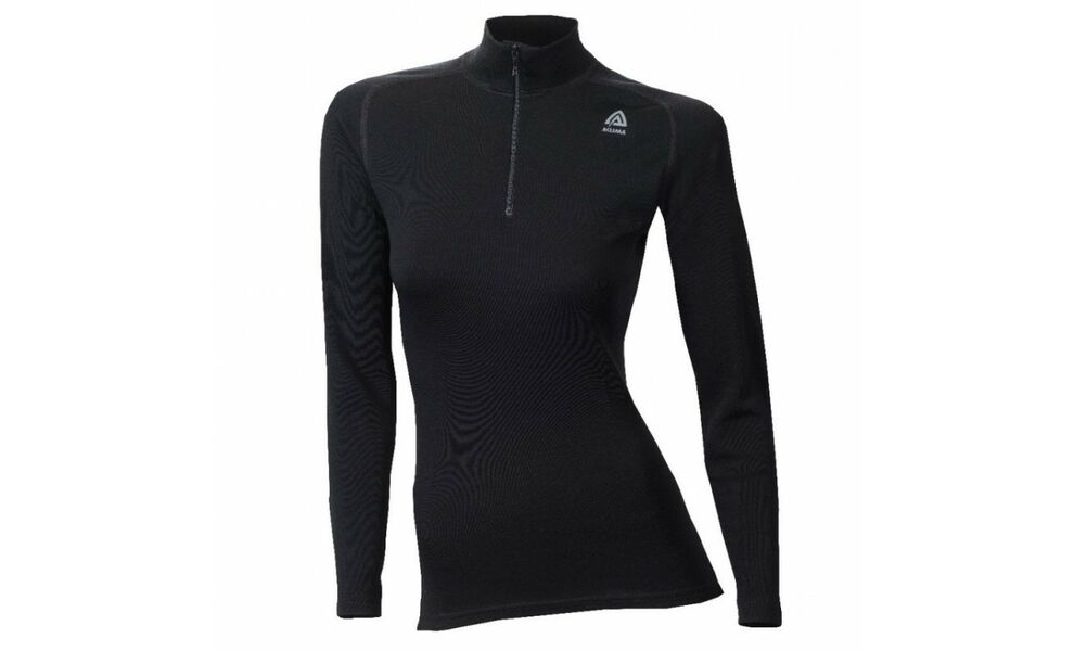 Термокофта жіноча Aclima WarmWool 200 Mock Neck (123/Jet Black), Колір виробника: Jet Black, Розмір виробника: M, зображення 4