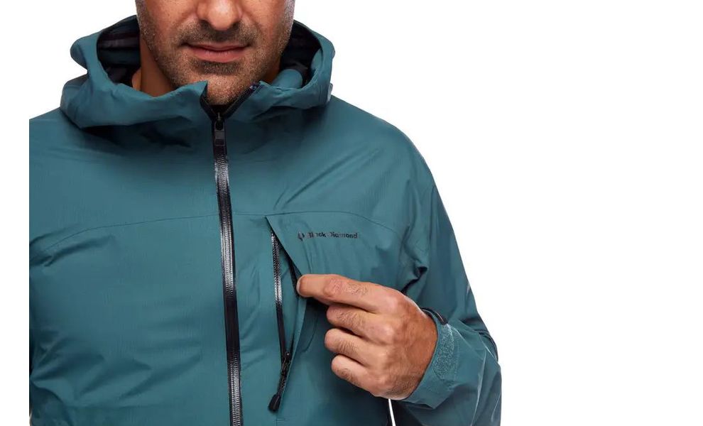 Штормівка чоловіча Black Diamond Highline - 745000 (3028/Raging Sea), Колір виробника: 3028/Raging Sea, Розмір: M, зображення 5