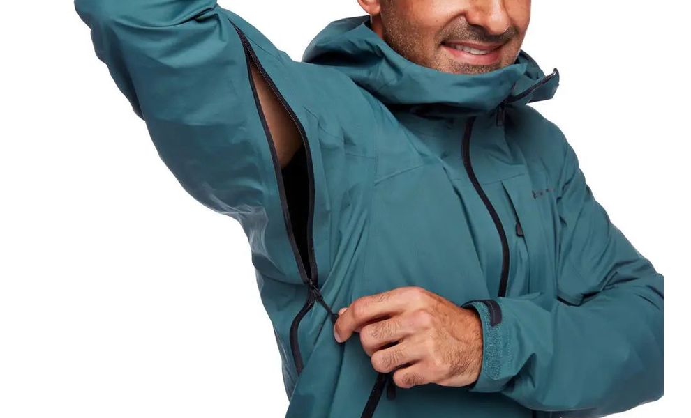 Штормівка чоловіча Black Diamond Highline - 745000 (3028/Raging Sea), Колір виробника: 3028/Raging Sea, Розмір: M, зображення 7