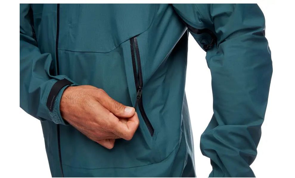 Штормівка чоловіча Black Diamond Highline - 745000 (3028/Raging Sea), Колір виробника: 3028/Raging Sea, Розмір: M, зображення 8