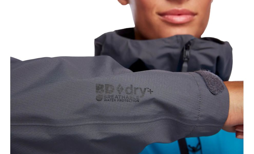 Штормівка жіноча Black Diamond Highline - 745001 (9143/Fjord Blue-Anthracite), Колір виробника: 9143/Fjord Blue/Anthracite, Розмір: S, зображення 7