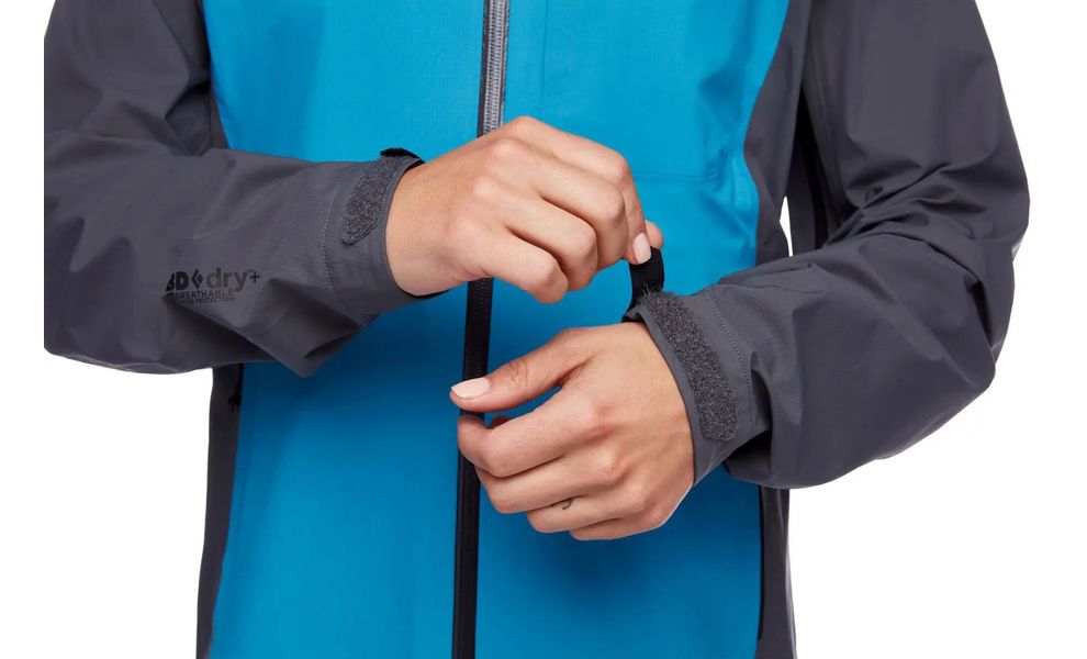 Штормівка жіноча Black Diamond Highline - 745001 (9143/Fjord Blue-Anthracite), Колір виробника: 9143/Fjord Blue/Anthracite, Розмір: S, зображення 9