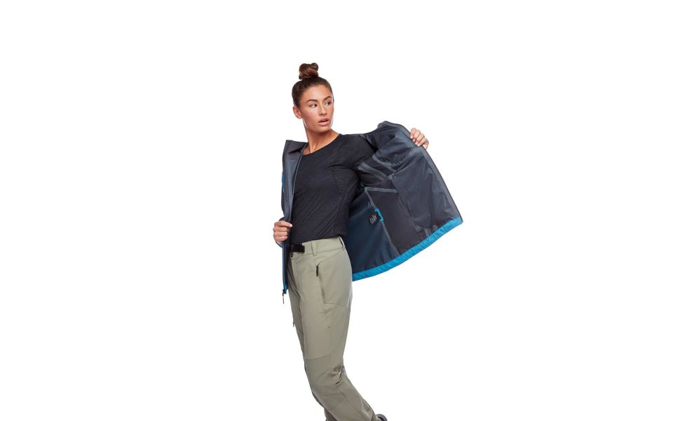 Штормівка жіноча Black Diamond Highline - 745001 (9143/Fjord Blue-Anthracite), Колір виробника: 9143/Fjord Blue/Anthracite, Розмір: S, зображення 6
