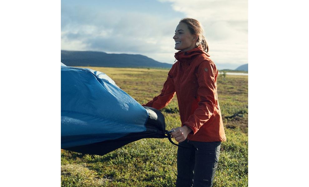 Штормівка жіноча Fjallraven Abisko Lite Trekking - 86131 (321-333/Cabin Red-Rowan Red), Колір виробника: 321-333/Cabin Red/Rowan Red, Розмір: XS, зображення 15