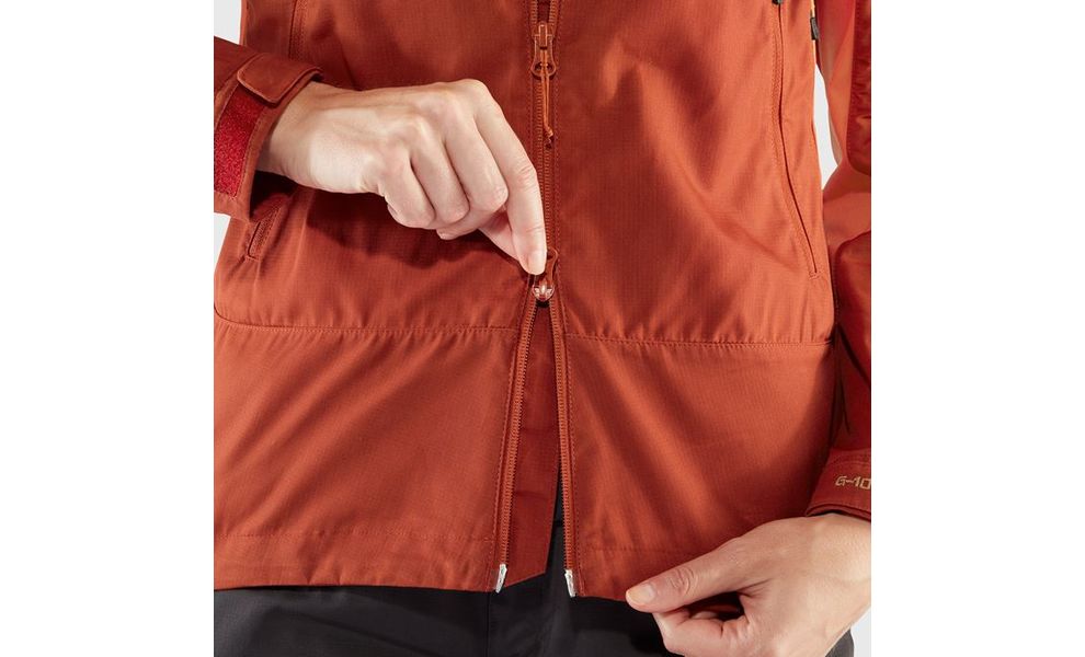 Штормівка жіноча Fjallraven Abisko Lite Trekking - 86131 (321-333/Cabin Red-Rowan Red), Колір виробника: 321-333/Cabin Red/Rowan Red, Розмір: XS, зображення 11