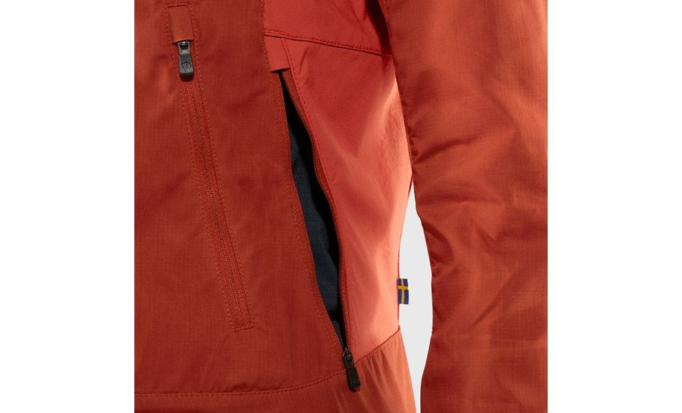 Штормівка жіноча Fjallraven Abisko Lite Trekking - 86131 (321-333/Cabin Red-Rowan Red), Колір виробника: 321-333/Cabin Red/Rowan Red, Розмір: XS, зображення 13