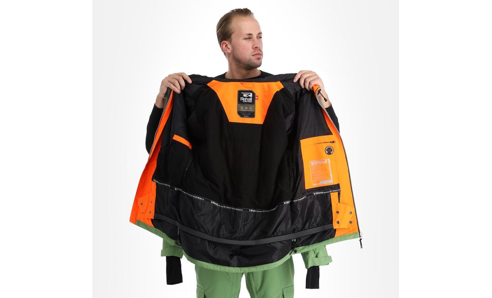 Лижна куртка чоловіча Rehall Dragon (6004/Neon Orange), Колір виробника: 6004/Neon Orange, Розмір: S, зображення 8