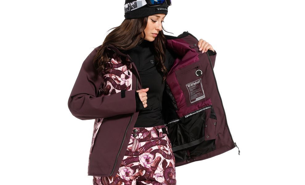 Лижна куртка жіноча Rehall Kiki (5012/Rose Snake), Колір виробника: 5012/Rose Snake, Розмір: S, зображення 12