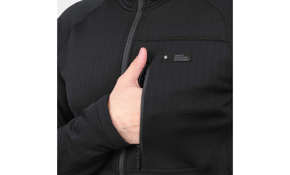 Толстовка чоловіча Black Diamond Factor - 744040 (0002/Black), Колір виробника: 0002/Black, Розмір: S, зображення 7