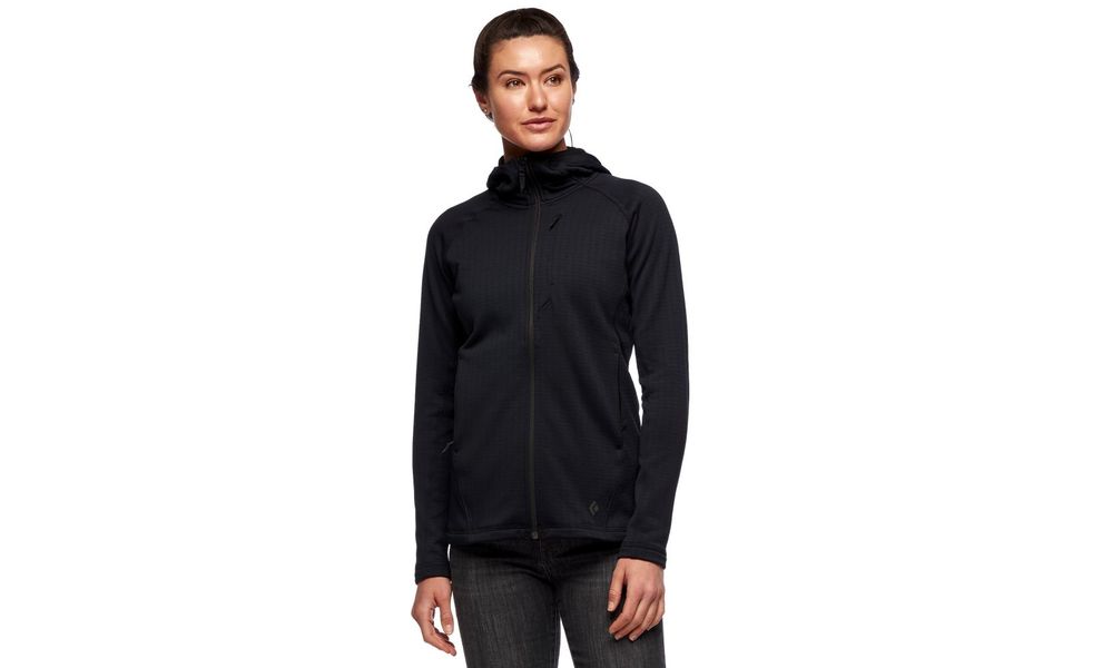 Толстовка жіноча Black Diamond Factor - 744080 (0002/Black), Колір виробника: 0002/Black, Розмір: M, зображення 2