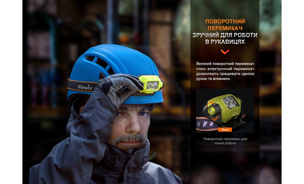 Налобний ліхтар акумуляторний з сенсорним керуванням Fenix WH23R: USB Type-C, зображення 9