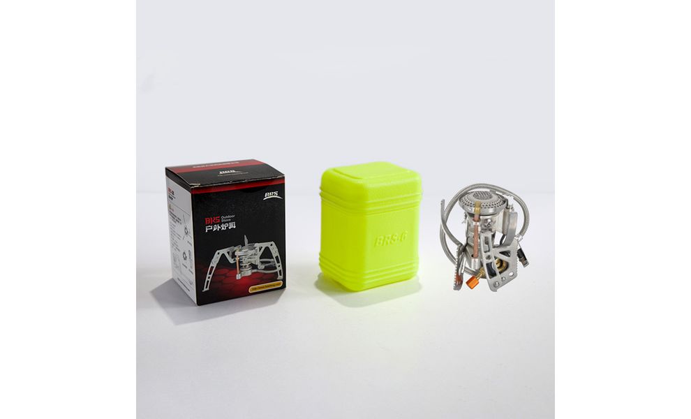 Туристичний газовий пальник зі шлангом, підігрівом та п'єзопідпалом BRS-6 під різьбовий балон, зображення 5