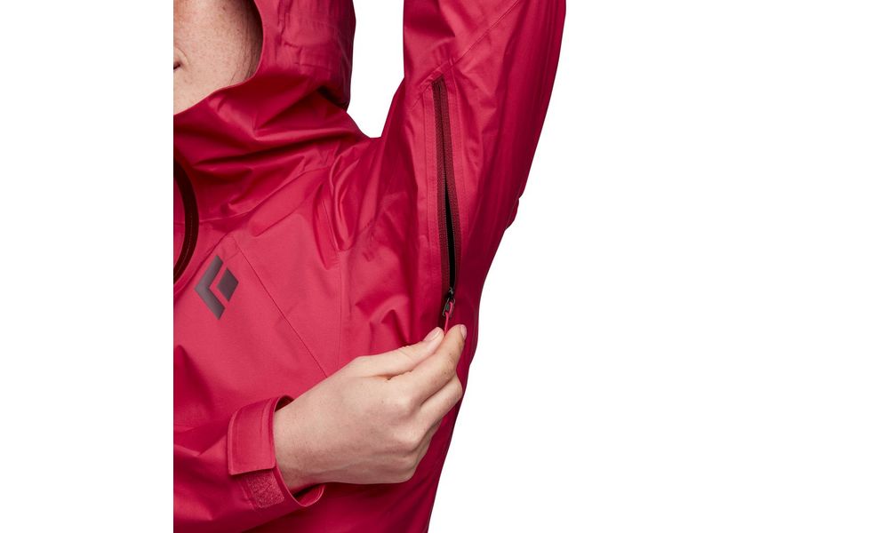 Штормівка жіноча Black Diamond Stormline - M697 (6034/Pomegranate), Колір виробника: 6034/Pomegranate, Розмір: XS, зображення 6