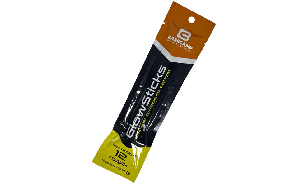 Сяючі аварійні палички BaseCamp GlowSticks (12 годин) (Yellow), Колір: Yellow, зображення 3