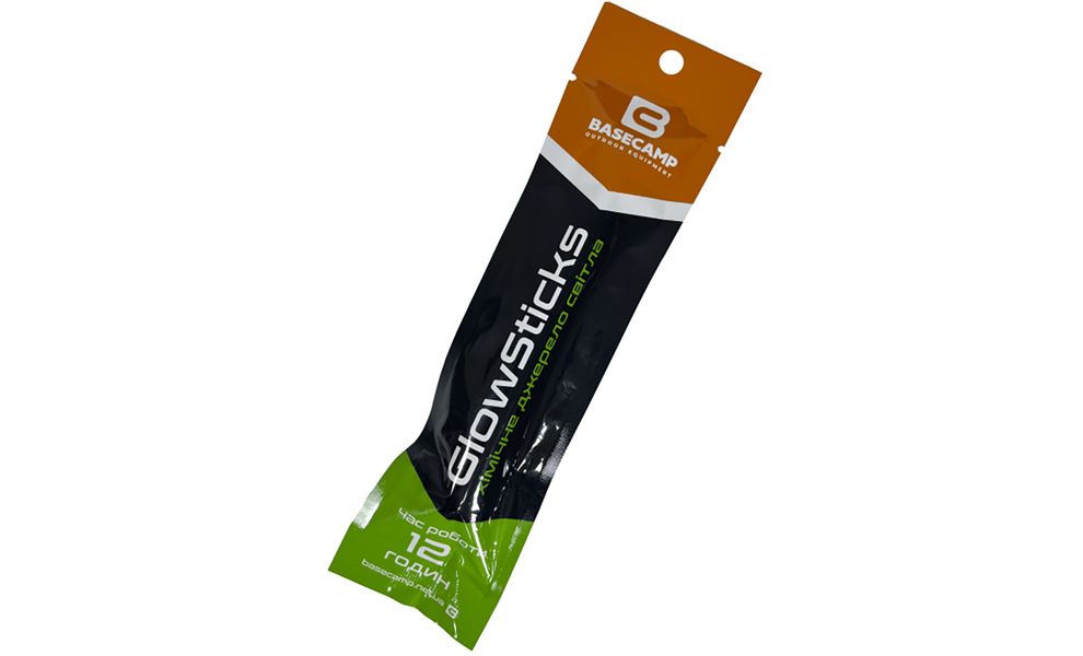 Сяючі аварійні палички BaseCamp GlowSticks (12 годин) (Green), Колір: Green, зображення 5